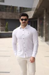 Erkek çizgi Desenli Gömlek