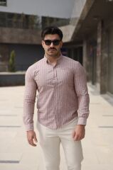 Erkek çizgi Desenli Gömlek