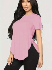 Kadın Türlü Viskon Kumaş Yırtmaç Detaylı Bluz