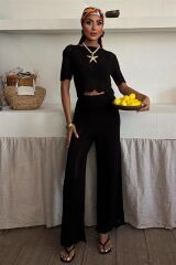 Triko Bluz Pantolon İkili Takım 10084-025