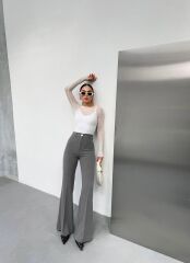230 Gr Poly Viscose Full Lycra İspanyol Paça Pantolon