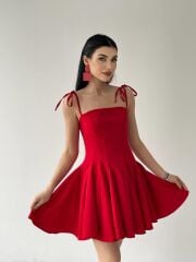 Clara Askılı Mini Elbise