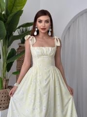 Khalesı Omuz Bağlamalı Elbise