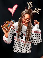 Kadın Uzun Kollu Bisiklet Yaka Desenli Viskon Iki Iplik Bluz