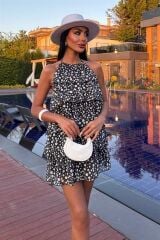 Fırfırlı Şifon Elbise 2905-08