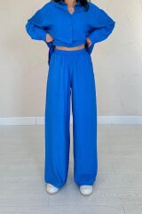 Saks Alice Gömlek Ve Bol Kesim Pantolon Takım