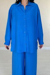 Saks Alice Gömlek Ve Bol Kesim Pantolon Takım