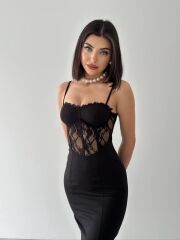 Begonia İp Askılı Elbise