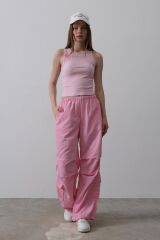 Paraşüt Cargo Pantolon - Pembe