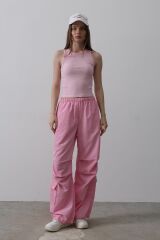 Paraşüt Cargo Pantolon - Pembe