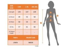 Kadın Kolsuz V Yakalı Maksi Boy Ithal Keten Elbise