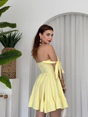 VERO OMUZ BAĞLAMALI ELBİSE