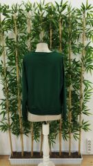 Kadın Uzun Kollu Bisiklet Yaka Viskon Iki Iplik Bluz