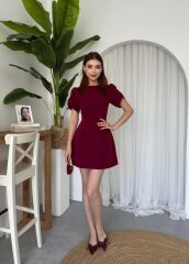 Alka İncili Fiyonk Detay Elbise