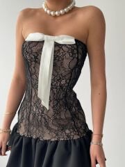 Vencover Straplez Elbise