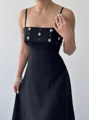 Acco Taş Detaylı Elbise