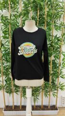 Kadın Uzun Kollu Bisiklet Yaka Viskon Iki Iplik Bluz