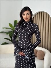 Potenza Puantiyeli Elbise