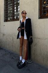 Agnes Blazer Keten Ceket6105