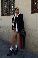 Agnes Blazer Keten Ceket6105