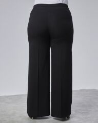 Poly Viscose Full Lycra Beli̇ Lasti̇kli̇ Battal Pantolon