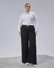 Poly Viscose Full Lycra Beli̇ Lasti̇kli̇ Battal Pantolon