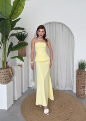 Spas Straplez Elbise