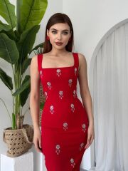 Ners Taş Detaylı Elbise