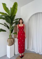 Ners Taş Detaylı Elbise