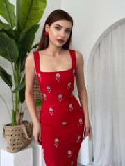 Ners Taş Detaylı Elbise