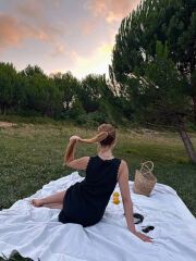 Kadın Keten Kumaş Kolsuz Mini Boy Elbise