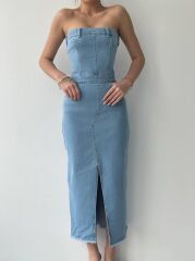 Sonic Straplez Elbise