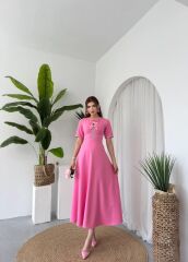 Wera Taşlı Fiyonk Detaylı Elbise