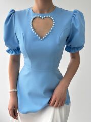 Safe Kalp Detaylı Elbise