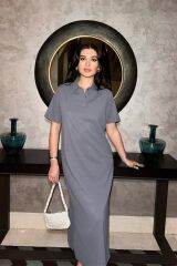 Manque Polo Yaka Yırtmaçlı Elbise 2689-8