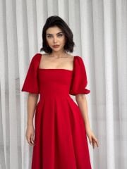 Benjamin Çan Etekli Midi Boy Elbise