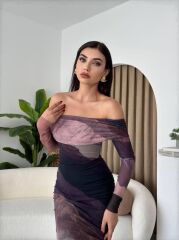 Sevilla Madonna Yaka Tül Elbise