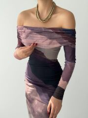 Sevilla Madonna Yaka Tül Elbise