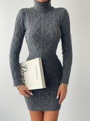 Livorna Boğazlı Mini Elbise