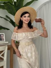 Reget Kemerli Elbise