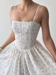 Pars İp Askılı Elbise