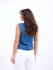 6778 KOT YELEK-MAVİ