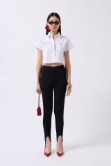 Kurdele Detay Crop Gömlek