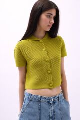 Bebe Yaka Düğmeli Bluz