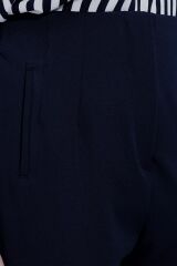 Lacivert Yüksek Bel Kumaş Pantolon 6650