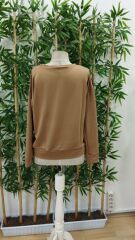 Kadın Uzun Kollu Bisiklet Yaka Viskon Iki Iplik Bluz