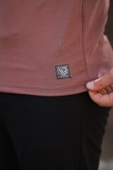 Erkek Ince çizgi Dokulu Kısa Kollu T-shirt