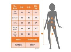 Kadın Beli Lastikli Etnik Desenli Kapri Süprem Pantolon