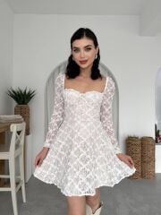 Fers Çiçek Detay Elbise