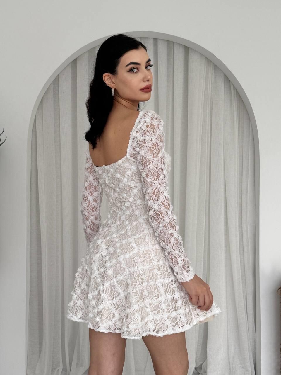 Fers Çiçek Detay Elbise